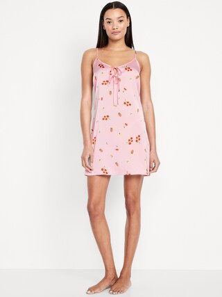 Tie-Front Satin Nightgown | Old Navy (US)