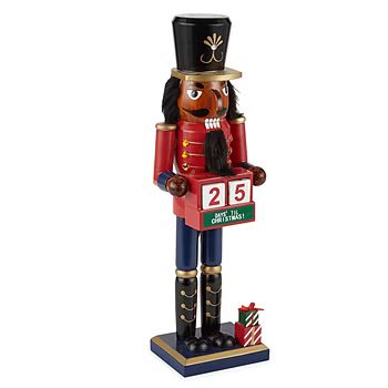 North Pole Trading Co. 14" African American Traditional Advent Christmas Nutcracker | JCPenney