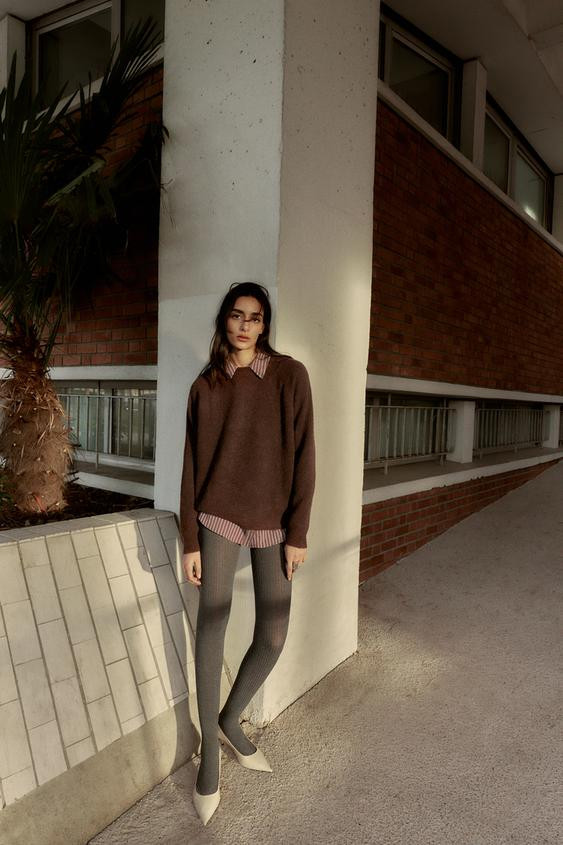 WOOL AND ALPACA BLEND JUMPER | Zara US