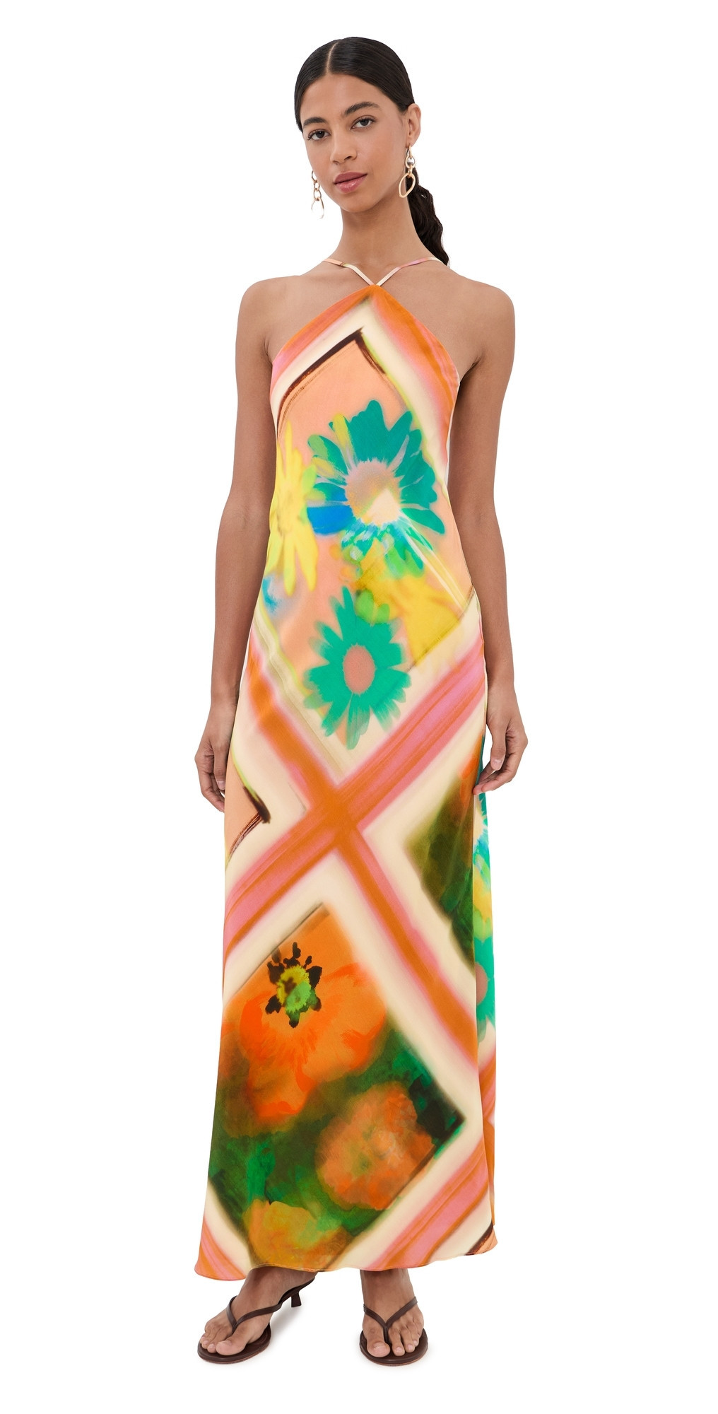 STAUD Cubism Maxi Dress Superbloom Scarf 00 | Shopbop
