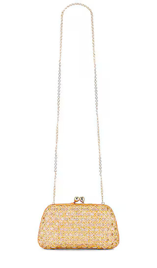 Tina Clutch in Light Honey With Gold | Revolve Clothing (Global)