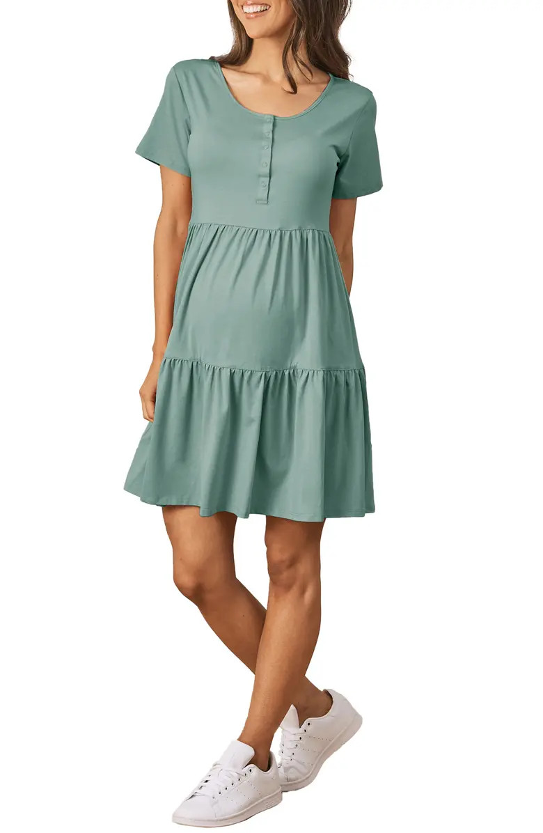 Tiered Maternity/Nursing Dress | Nordstrom