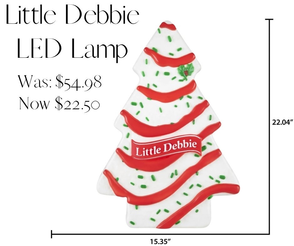This Christmas Tree Cake is actually a LAMP!! How fun!! Over half off now! 

#LTKFindsUnder50 #LTKHome #LTKHoliday