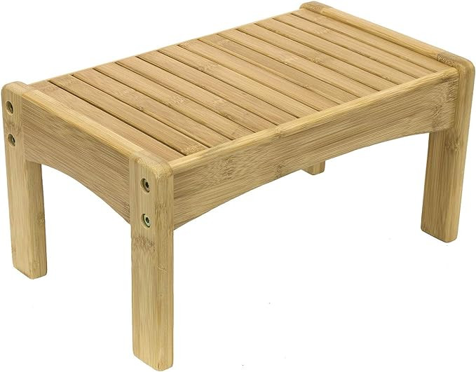 Sorbus Small Bamboo Step Stool - Wooden Foot Rest Stool & Potty Training Stool for Kids Toddlers | Amazon (US)