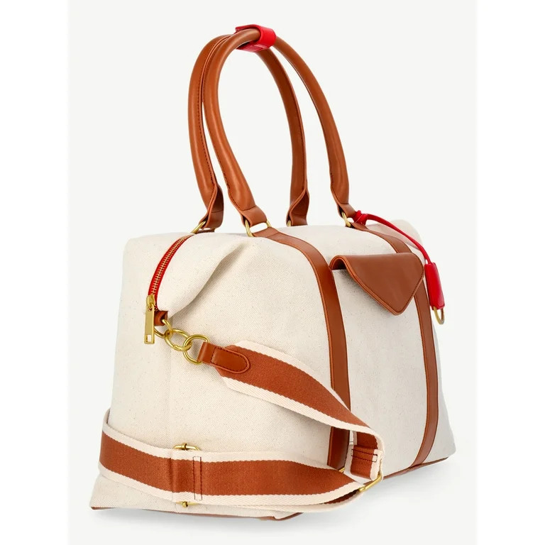 Free Assembly Women's Canvas Duffle Bag, Canvas | Walmart (US)