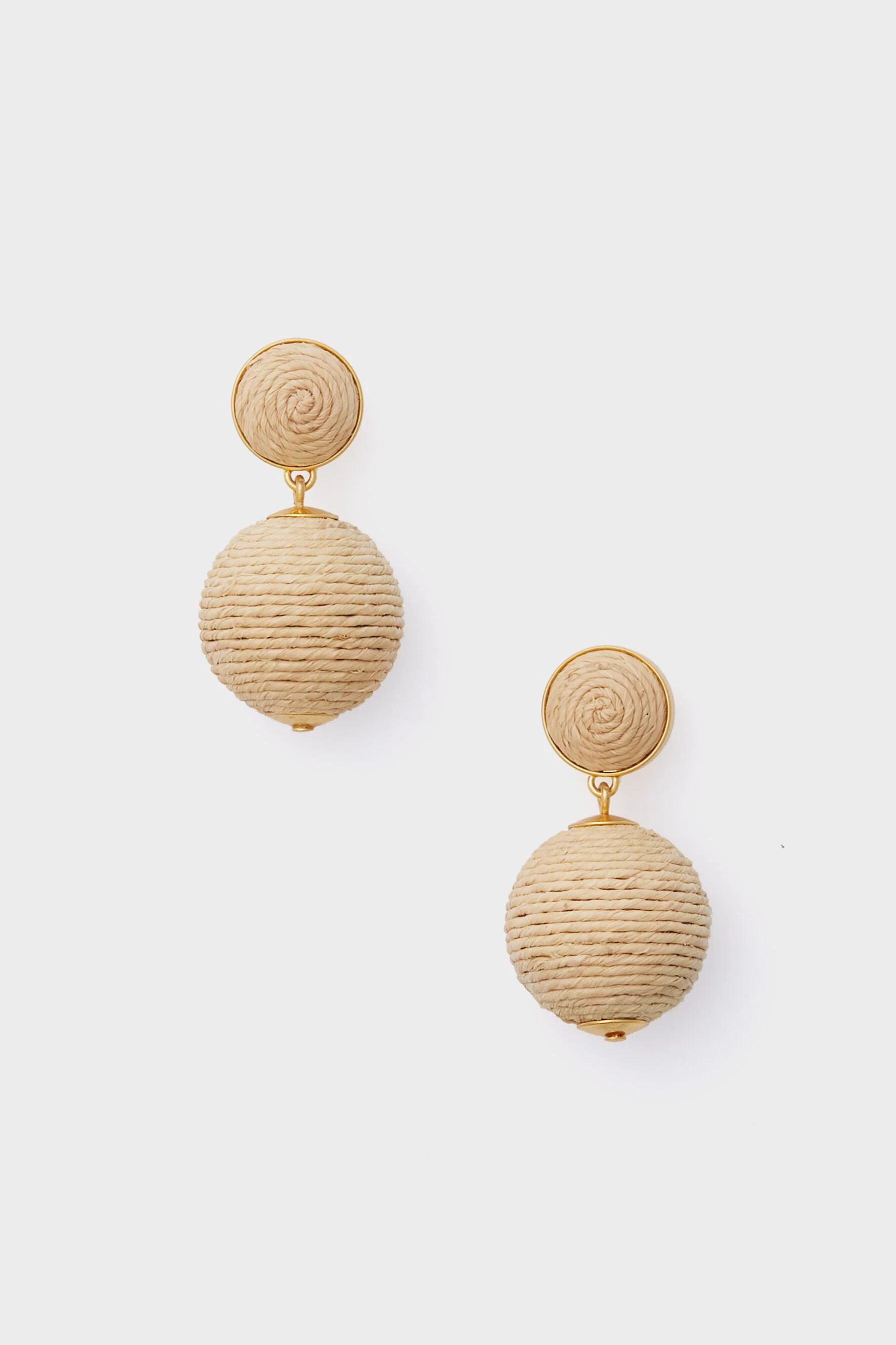 Petite Raffia Lantern Earrings | Tuckernuck (US)