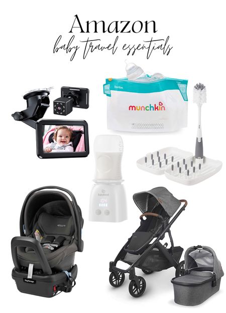 Traveling with a baby? Here are my favorite Amazon newborn travel necessities. Car seat, stroller and bassinet, travel bottle cleaning and sterilizing bags, bottle warmer and car monitor.

#LTKtravel #LTKbaby #LTKfamily
