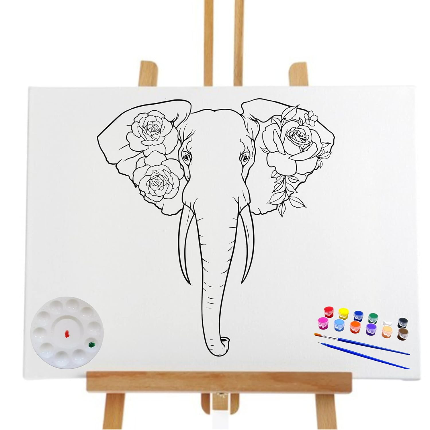 Pre Drawn Canvas Paint Kit | Teen, Kids and Adult Sip and Paint Party Favor | DIY Date Night Coup... | Amazon (US)