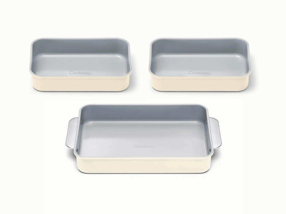 Rectangle Pan Trio | Ceramic Non-Stick & Non-Toxic | Caraway | Caraway