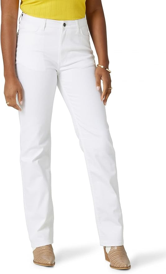 Wrangler Women's High Rise True Straight Fit Jean | Amazon (US)
