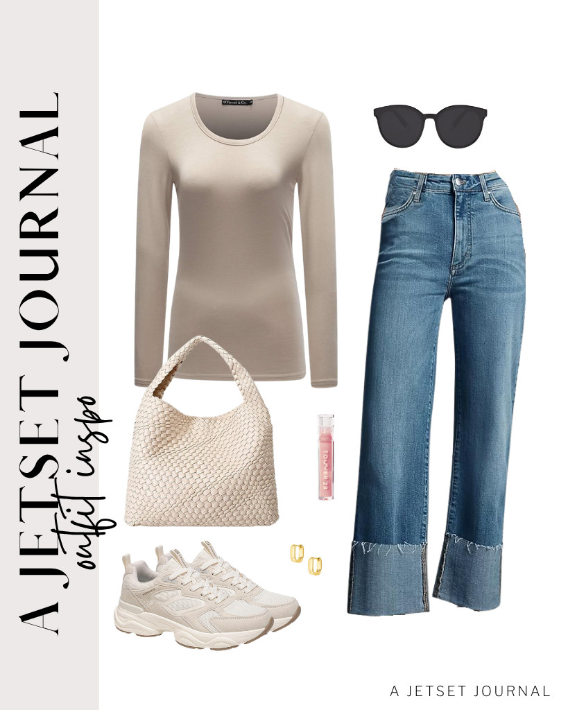 Check out this combination of long-sleeve top and jeans that I love! It really looks well with lightweight fashion sneakers and a stylish woven tote bag. You may want to wear these SOJOS round sunnies, too!


#LTKSeasonal #LTKSaleAlert #LTKTravel 

 