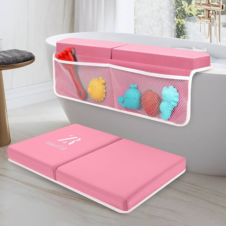 Bath Kneeler and Elbow Rest Pad Set - 2-Inch Thick Comfortable Baby Bath Kneeler Pads, Quick-Dry ... | Amazon (US)