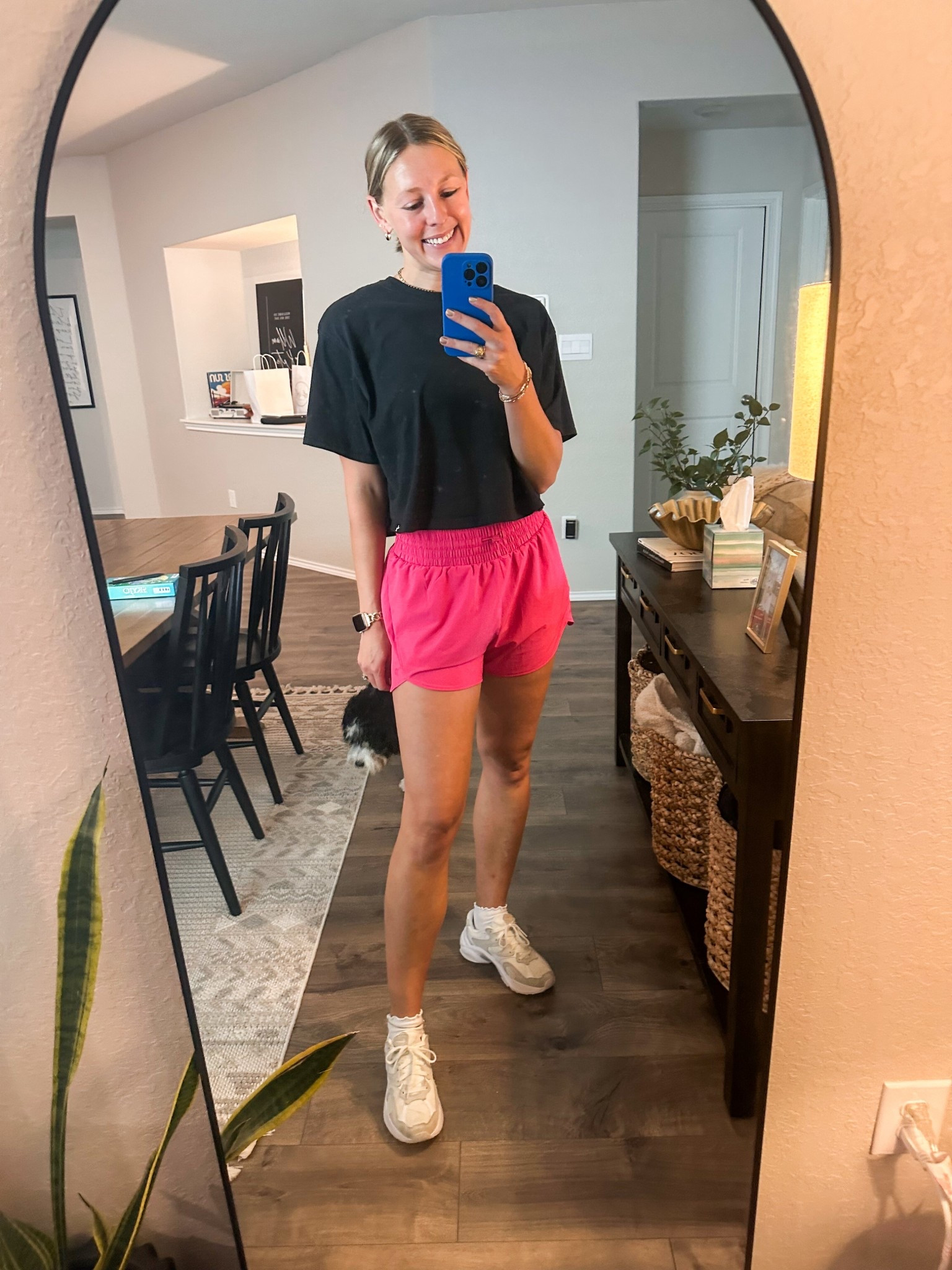 a set so nice i bought it twice! these are seriously the best shorts ever and they come in different inseams. wearing a small in everything 🩷🖤

#LTKActive #LTKFindsUnder50 #LTKSeasonal