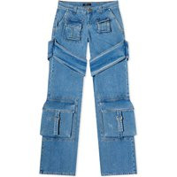 Blumarine Women's Cargo Jeans in Country Blue, Size Small | END. Clothing | End Clothing (US & RoW)