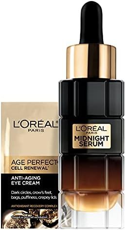 Amazon.com: L'Oreal Paris Age Perfect Cell Renewal Midnight Anti-Aging Face Serum with Patented A... | Amazon (US)