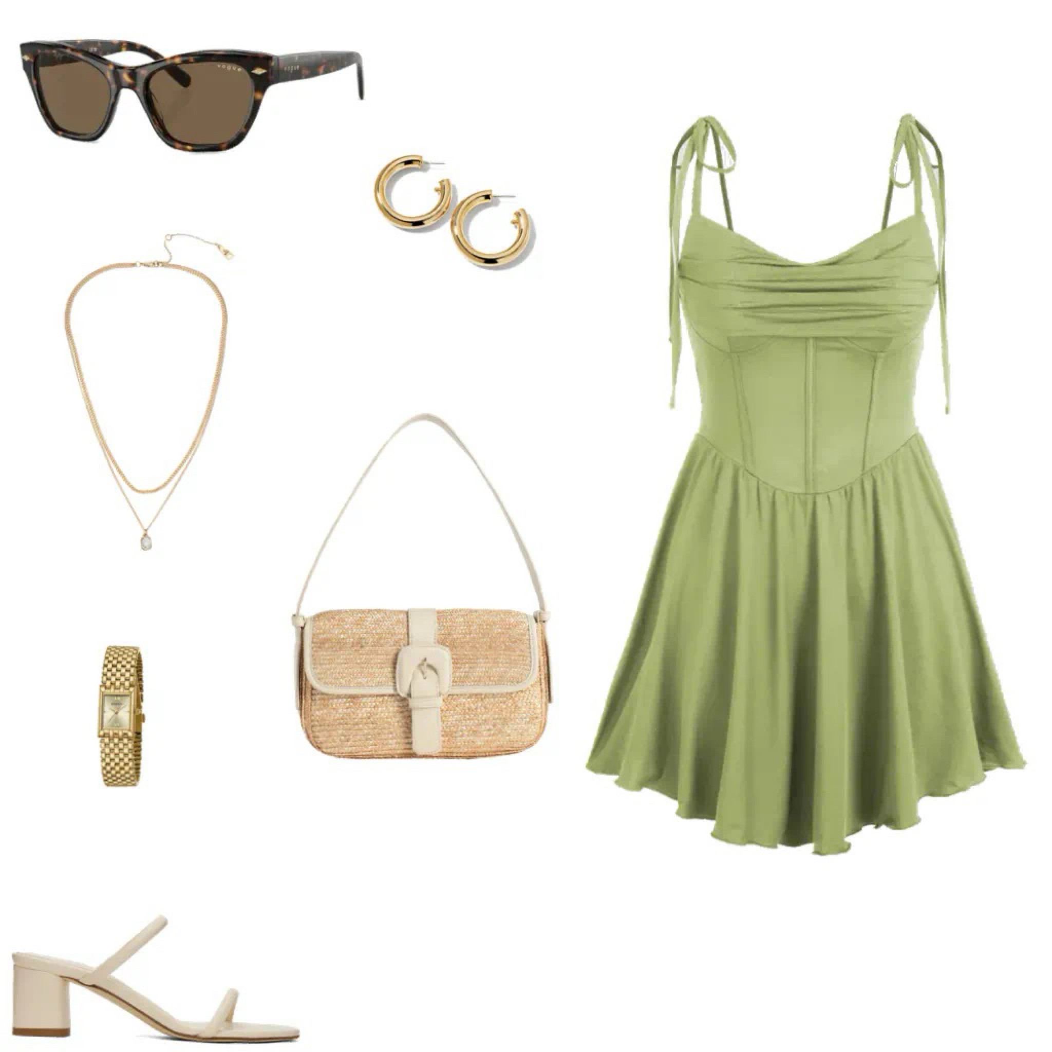 Summer Outfit perfect for weddings or date nights 💚 
Summer outfit sandals spring dress wedding guest dress travel outfit spring outfits 

#LTKwedding #LTKstyletip
