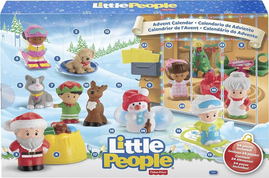 Fisher-Price Little People Toddler Toys Advent Calendar, Set Of 24 Figures & Accessories For Christmas Play Ages 1+ Years | Amazon (US)