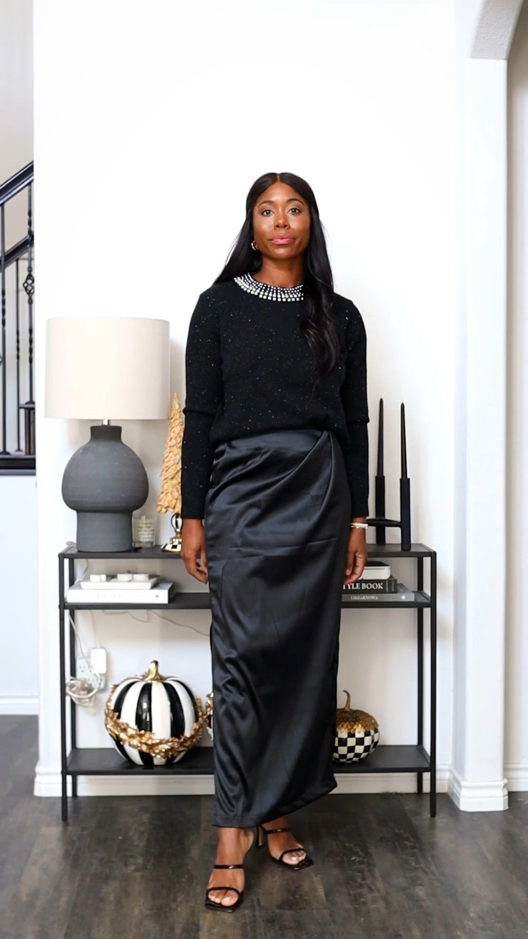 My holiday pieces with Gibsonlook for their much anticipated GLAM collection is LIVE! Satin skirts are a must have this season, so I was of course so excited for this to be my piece. The sweater is also so gorgeous and will look amazing dressed up or down this holiday season. You’ll be best dressed in the office for sure. 

Wearing a small in the skirt and medium in the sweater. 

#LTKVideo #LTKSeasonal #LTKHoliday