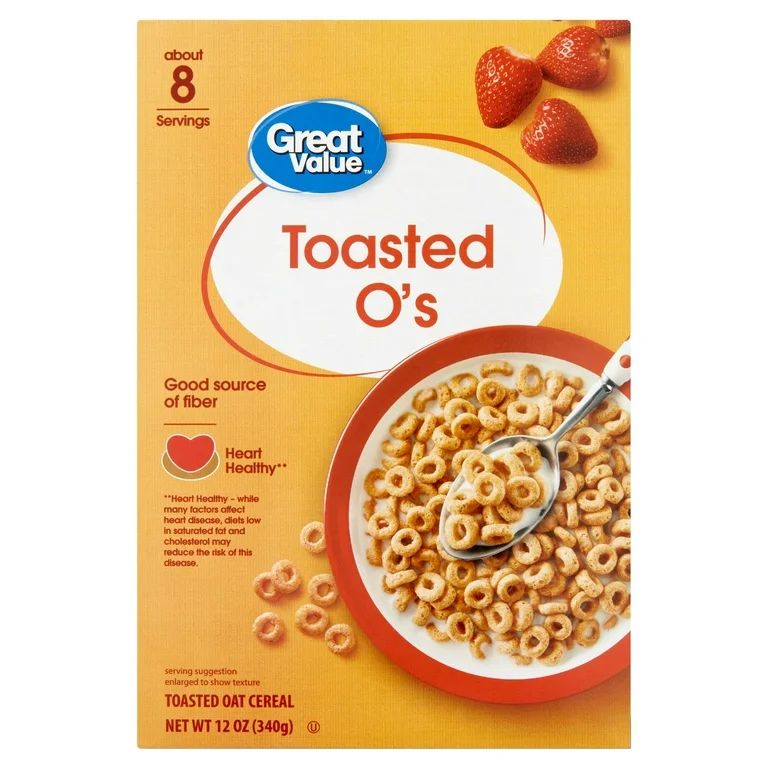 Great Value Toasted O's Breakfast Cereal, 12 oz | Walmart (US)
