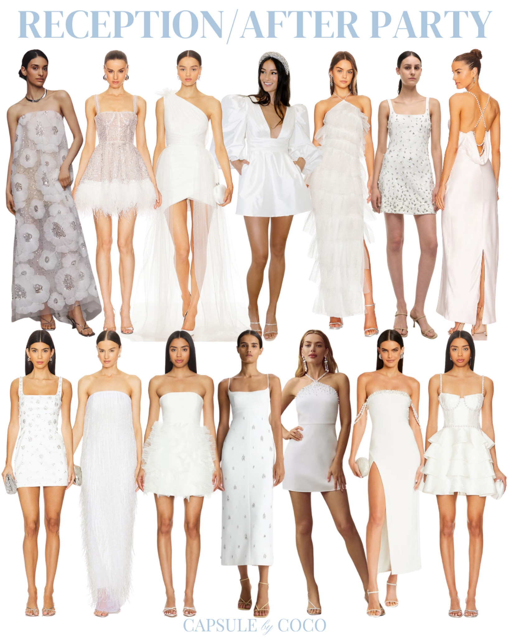 RECEPTION/AFTER PARTY 💍

Wedding reception, wedding reception dress, wedding reception dresses, wedding reception outfit, wedding reception outfits, wedding reception inspo, wedding reception inspiration, wedding after party, wedding after party dress, wedding after party dresses, wedding after party outfit, wedding after party outfits, wedding after party inspo, wedding after party inspiration, bridal wardrobe, white dress, white dresses, engagement pictures, formal white dress, formal white dresses, bride, bride to be, 2024 bride, 2024 brides, engagement look, engagement looks, wedding dress, wedding dresses, engagement party, bachelorette party, bridal shower, bridesmaid luncheon, rehearsal dinner, CapsuleByCoCo

#LTKStyleTip #LTKParties #LTKWedding
