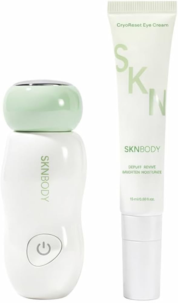 Amazon.com: SKNBODY CryoReset\u2122 Eye Duo System Cryotherapy Cooling + SonicTap\u2122 Eye Wand and Eye Cream Set, Under Eye Massager with Gentle Vibration, Refreshes Tired Eyes and Helps Reduce Puffiness : Beauty & Personal Care | Amazon (US)