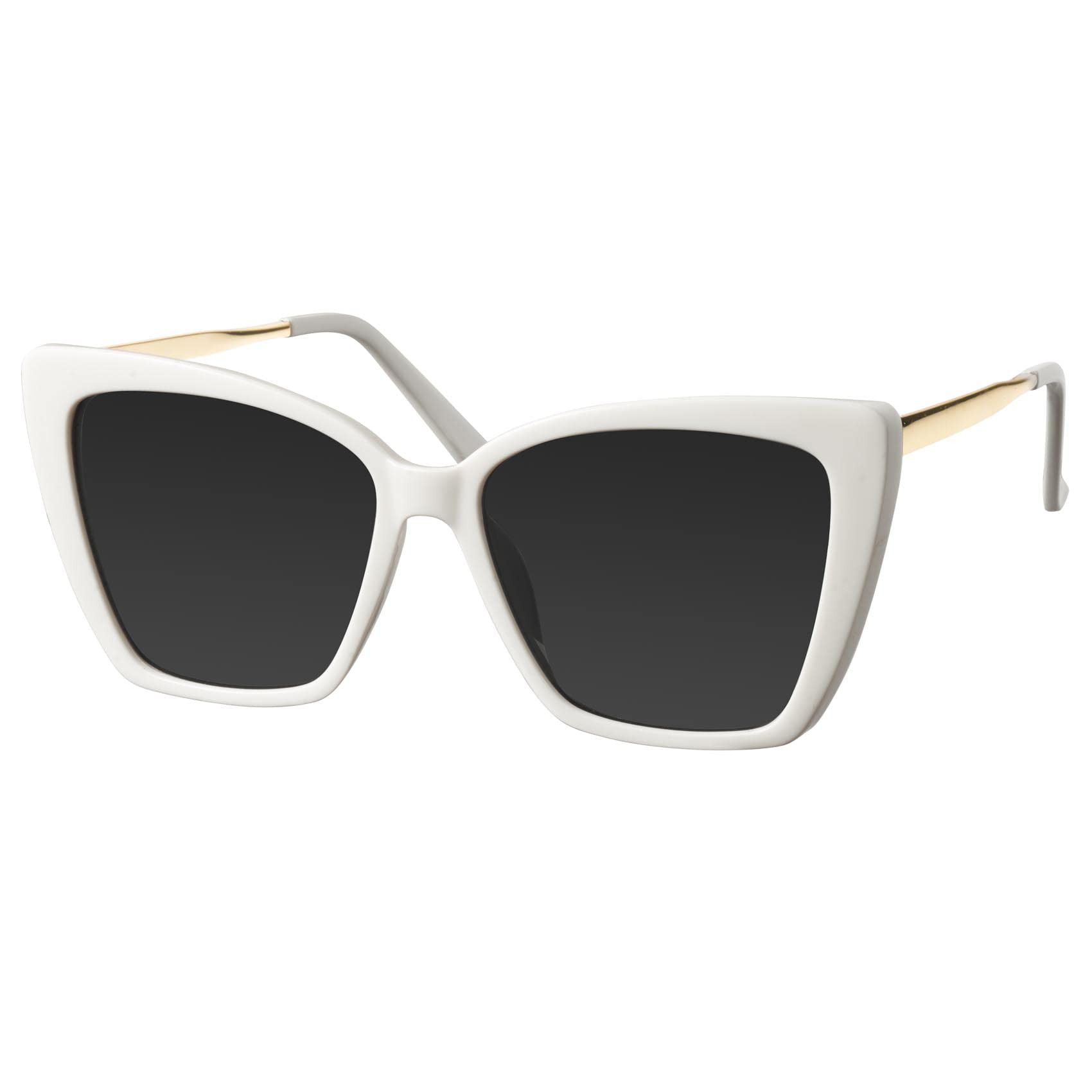 mosanana Oversized Cat Eye Sunglasses for Women Trendy Style MS52028 | Amazon (US)