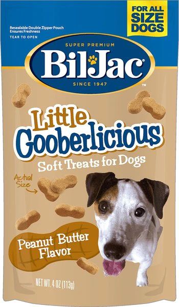 Bil-Jac Little Gooberlicious Peanut Butter Flavor Soft Dog Treats, 4-oz bag | Chewy.com