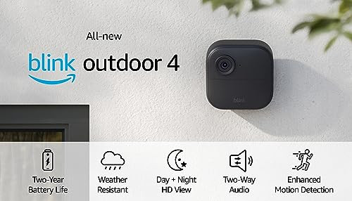 All-new Blink Outdoor 4 (4th Gen) – Wire-free smart security camera, two-year battery life, two... | Amazon (US)