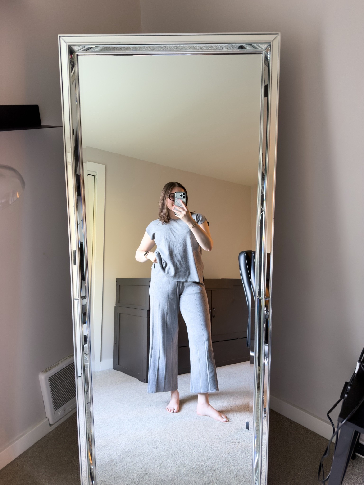 Cozy work from home outfit! Love a matching set for those days when you don’t need to be fancy 😉

I’m wearing a L set

#LTKootd #LTKMidsize #LTKWorkwear