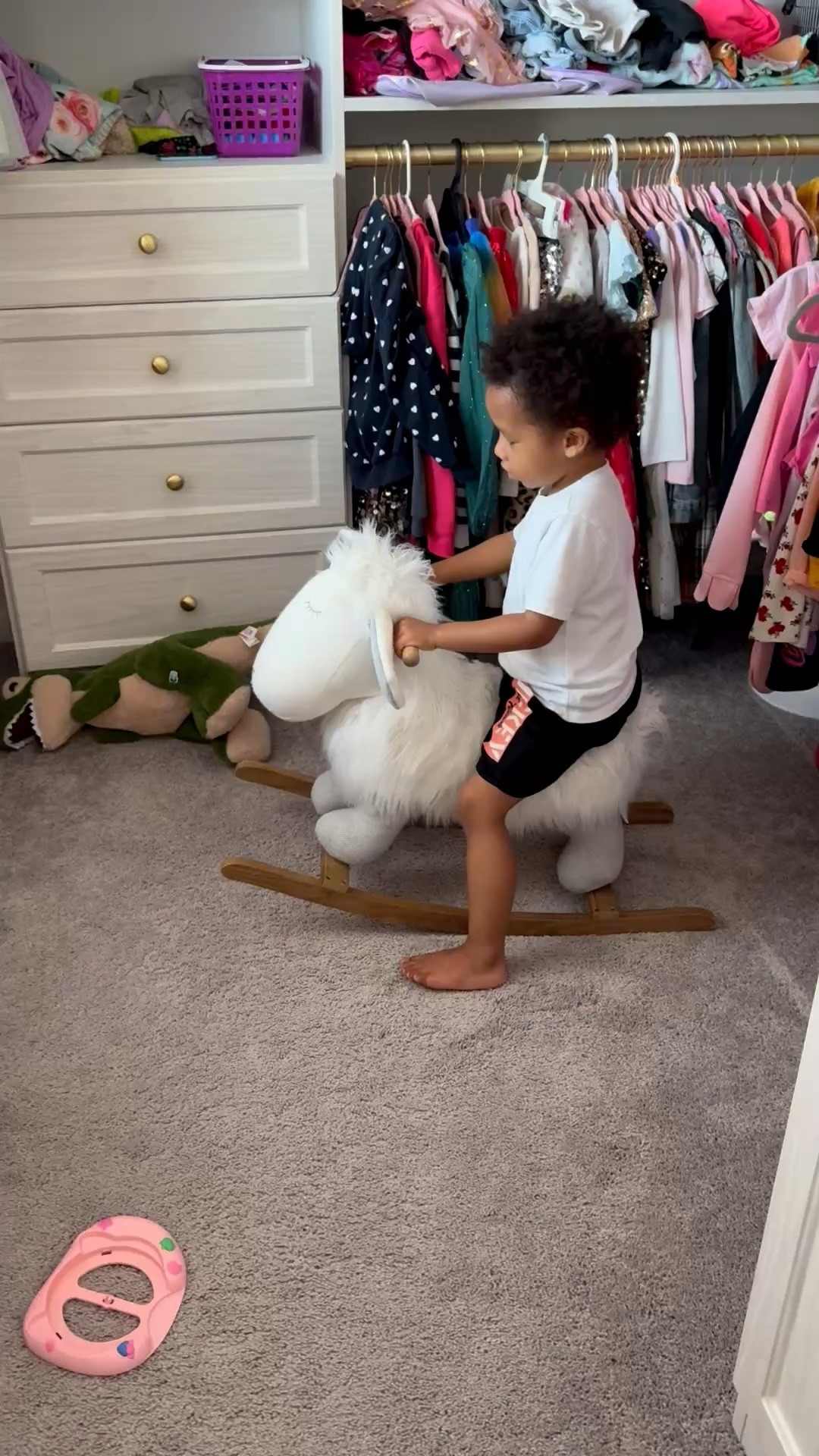 In his sister’s room playing with all her stuff while she’s at school 😂

#LTKmomlife #LTKvlog #LTKKids