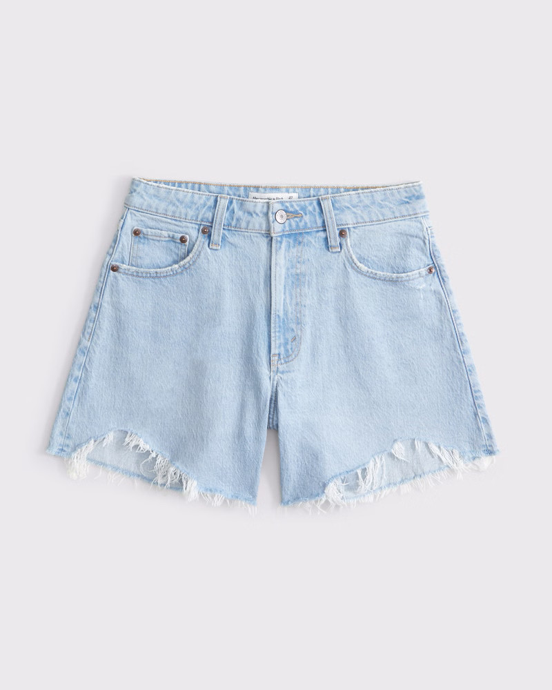 Curve Love High Rise Dad Short | Abercrombie & Fitch (US)