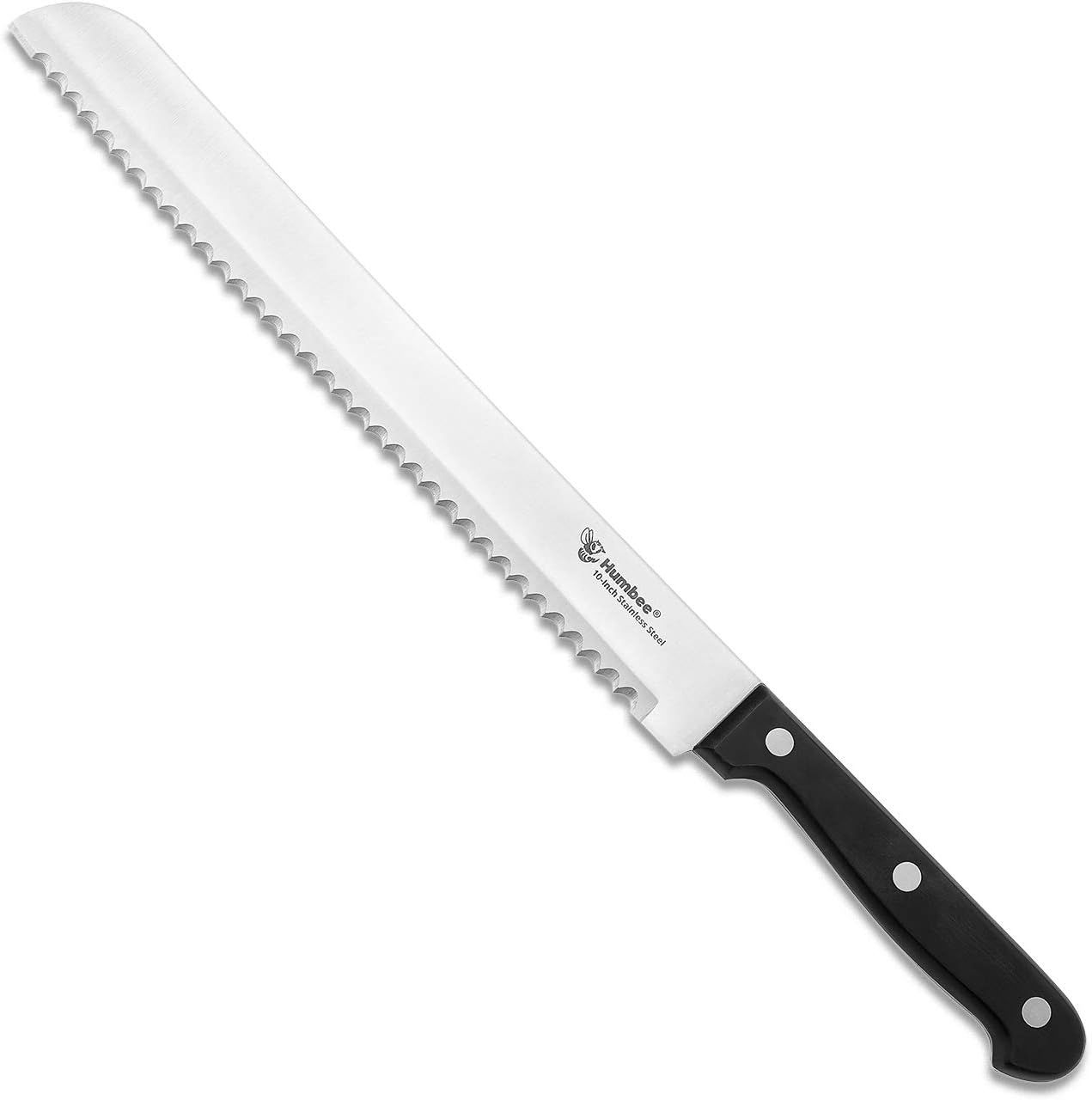 Humbee Chef Serrated Bread Knife For Home Kitchens 10 Inch Black | Amazon (US)