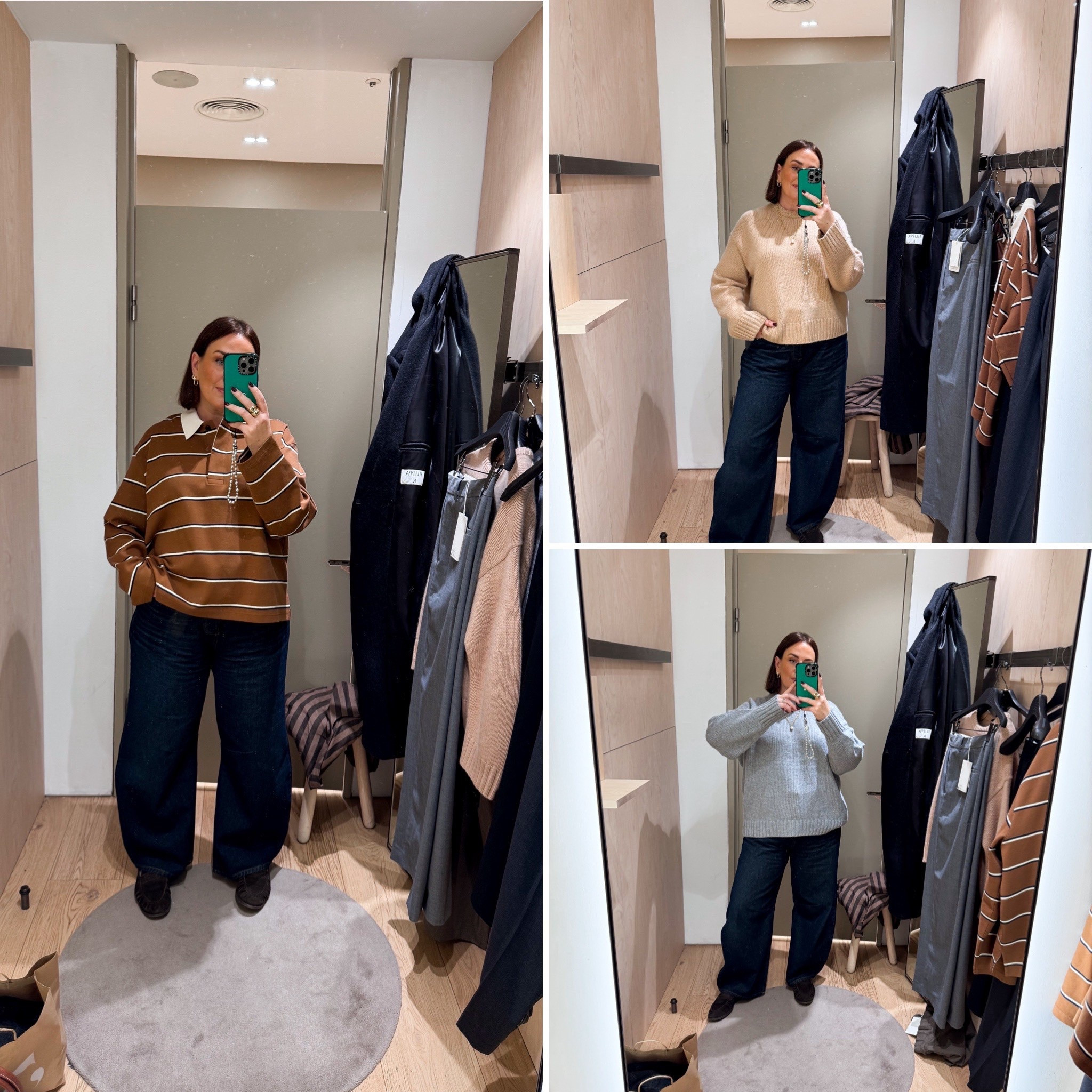 Tried and loved. Wearing mediums in the knits and large in the stripe, I need a medium in the stripe as this felt too big. 

#LTKuk #LTKautumn #LTKwinter