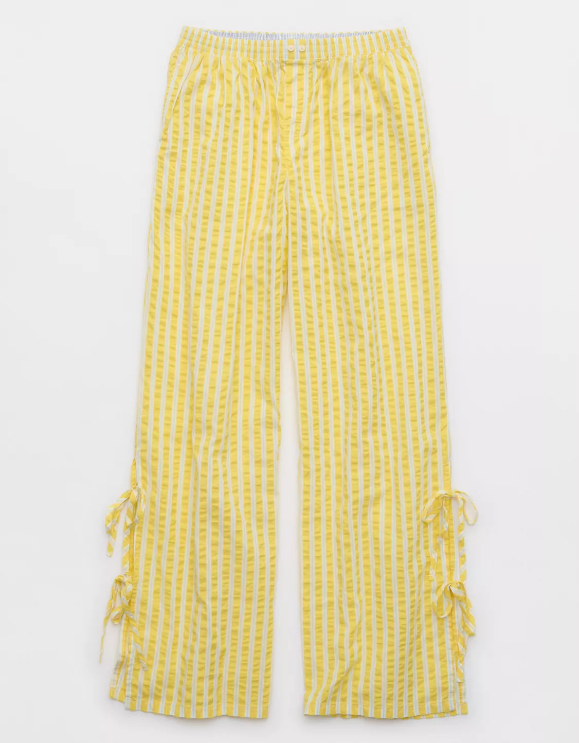 Aerie Off-Duty Seersucker Side Tie Trouser PJ | Aerie