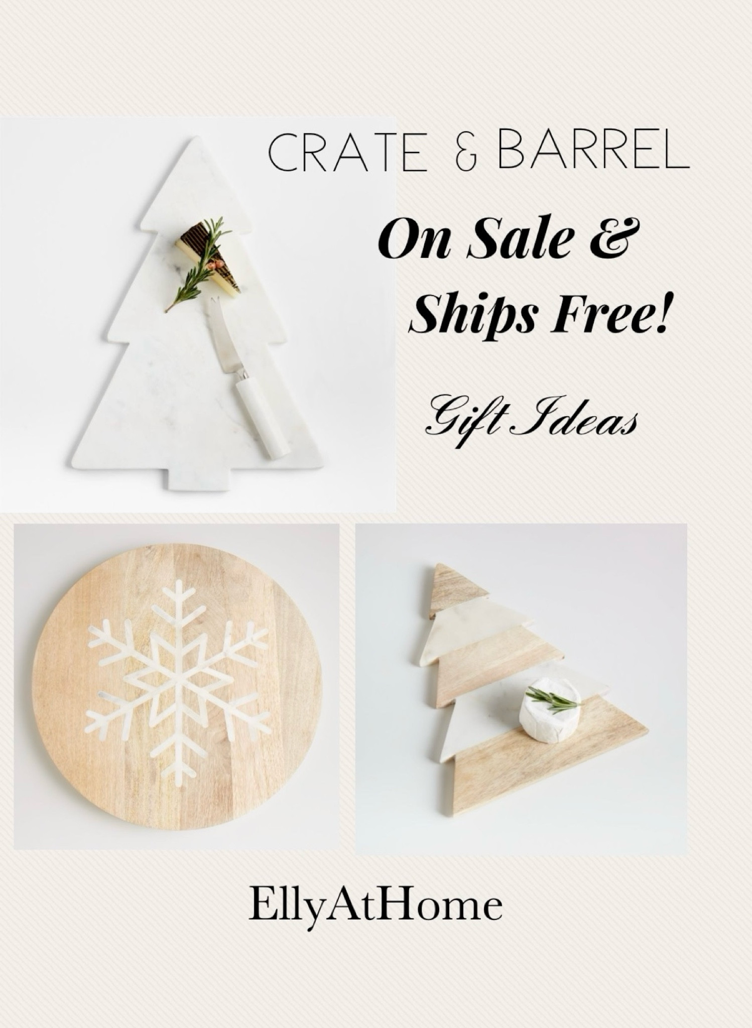 Christmas, holiday marble, wood boards on sale and ships free! I ordered the marble tree! Beautiful gift idea! Host, couple, new home. Holiday entertaining. Shop more selections! Crate & Barrel

#LTKhome #LTKGiftGuide #LTKHoliday