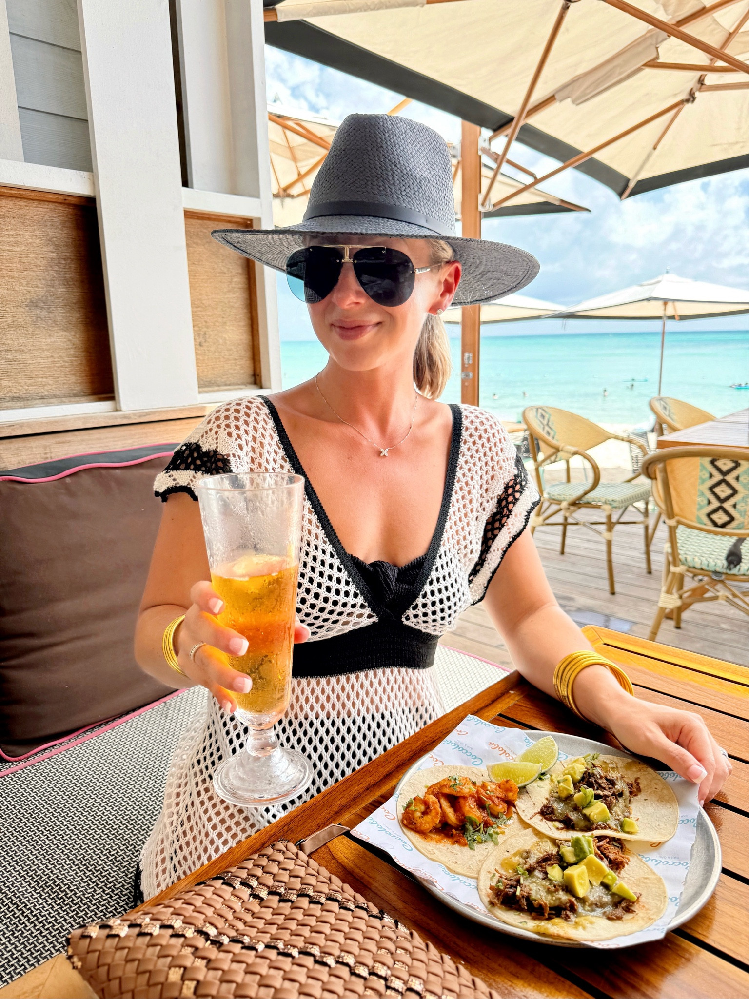 Mentally I’m here 🌮 🌴🌊☀️ Plus I still have a ton of vacation outfits to share! 😜 This swim coverup is so good, I have it in 3 colors! And this hat fits exactly like my $200+ designer ones and it’s only $80! It held up so great in the ocean 🌊 too (it fell in the water many times 😂) You can shop it all via the 🔗 in my bio > 🛍️ Shop my Reels/IG Posts or comment SHOP below ⬇️ 

Vacation outfits, swim coverups, Amazon fashion, vacation style, resort wear 

#LTKTravel #LTKFindsUnder100 #LTKSwim