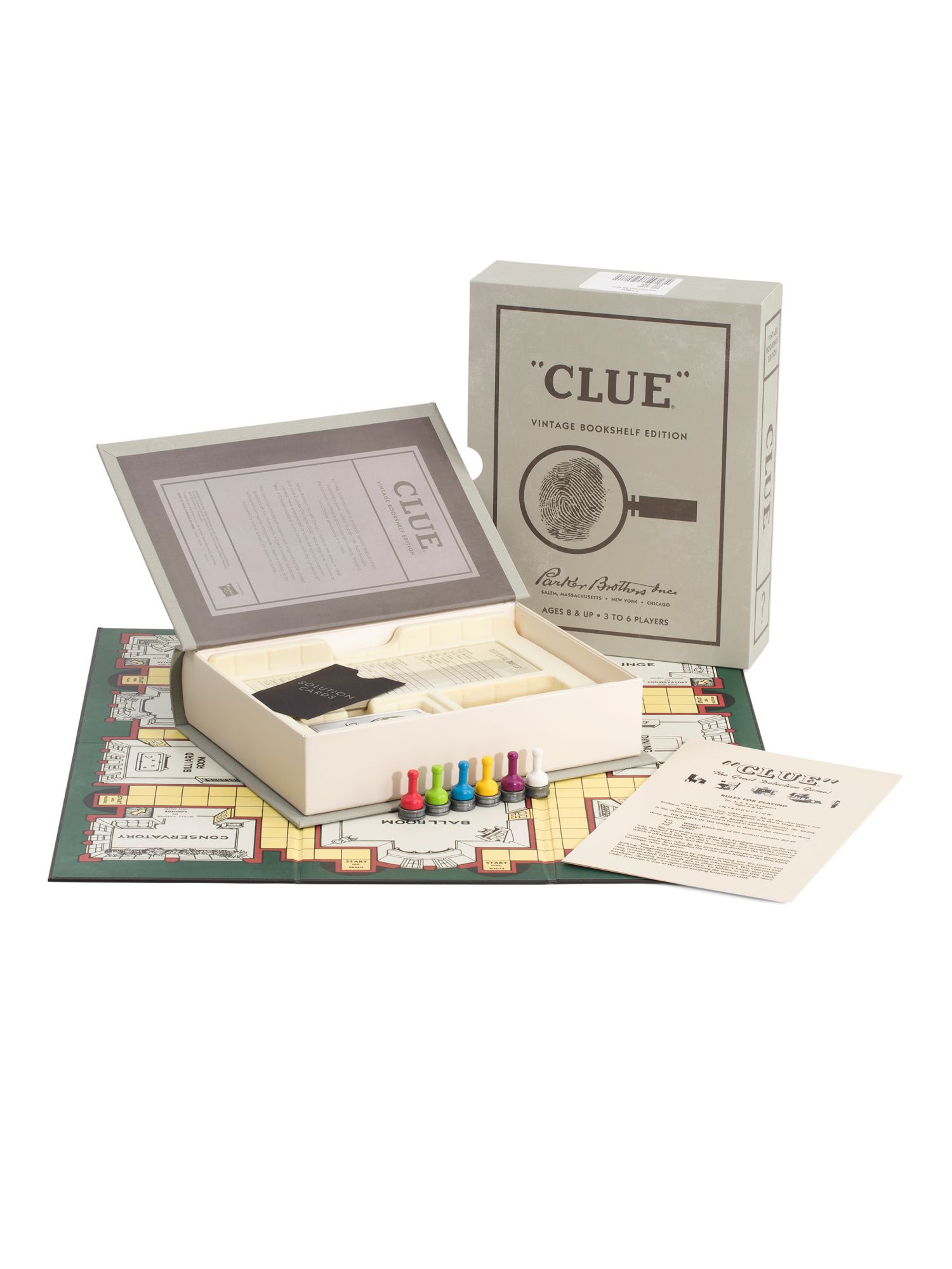 Clue Board Game In Linen Book Box Case | TJ Maxx