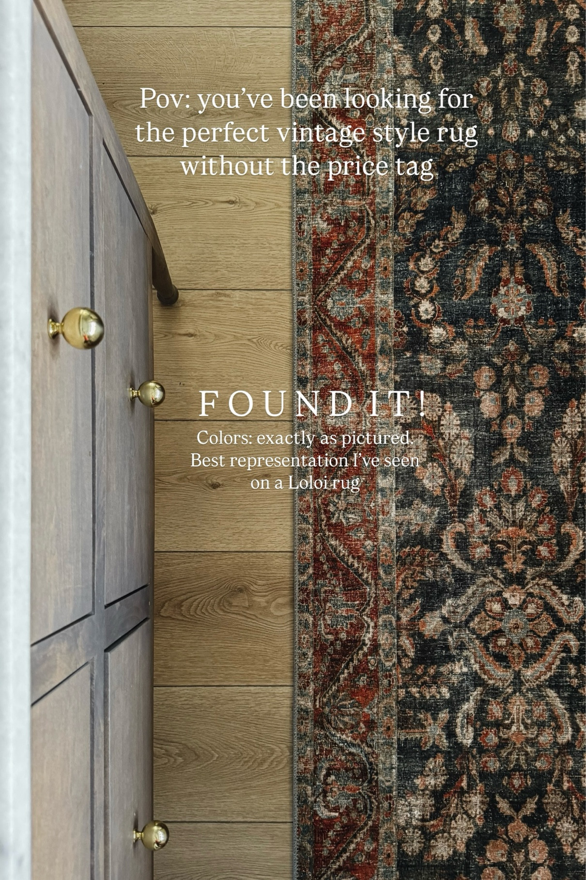 This new rug from Chris loves Julie as the perfect representation of a vintage style rug . It is a printed style rug for a fraction of the price of a vintage style rug, bedroom, rug, living room, rug, area, rug, moody rug. Loloi 