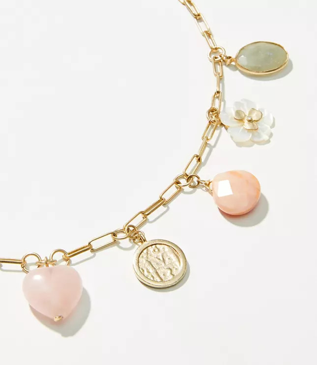Floral Charm Necklace | LOFT | LOFT
