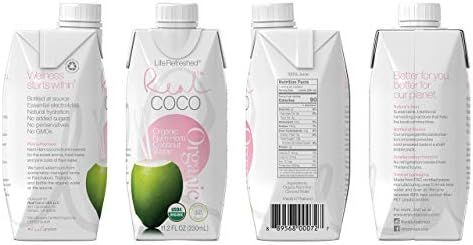 Real Coco Organic Pink Nam Hom Coconut Water (12-Pack  | Amazon (US)