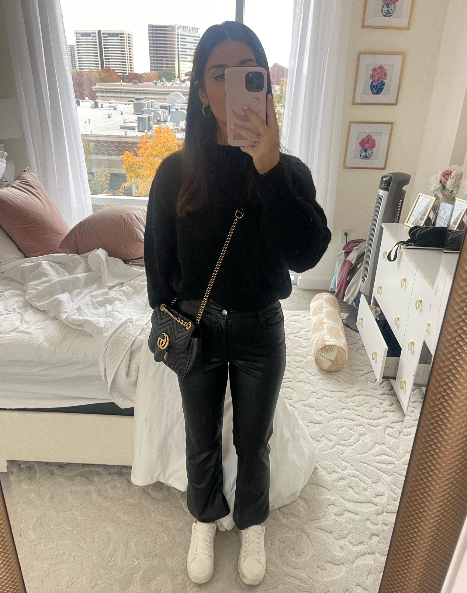 Ignore my messy room 🙈 Dinner date night outfit with a little chilly breeze! #date #ootd 

#LTKstyletip #LTKworkwear #LTKshoecrush