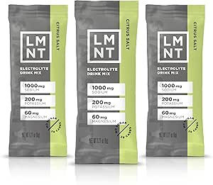 LMNT Zero-Sugar Electrolytes - Citrus Salt - Hydration Powder Packets | No Artificial Ingredients... | Amazon (US)