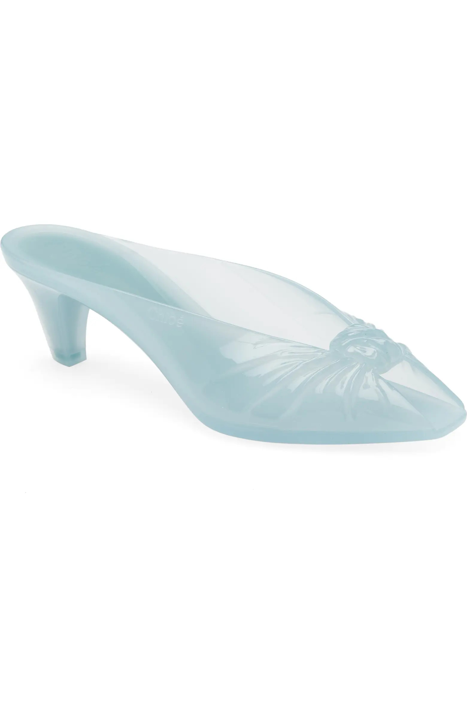 Jelly Peep Toe Kitten Heel Mule (Women) | Nordstrom