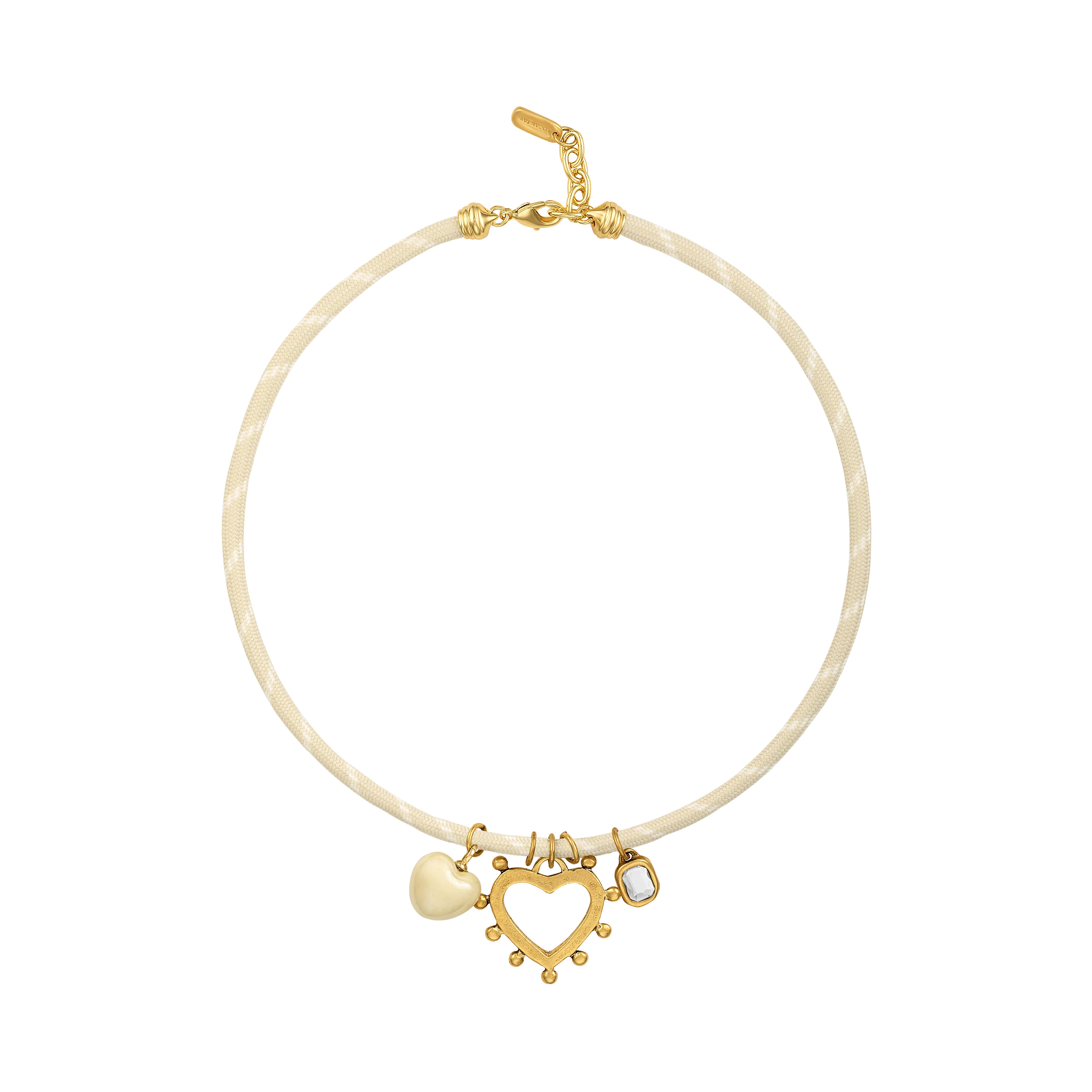 White Heart Paracord Necklace | Logan Tay