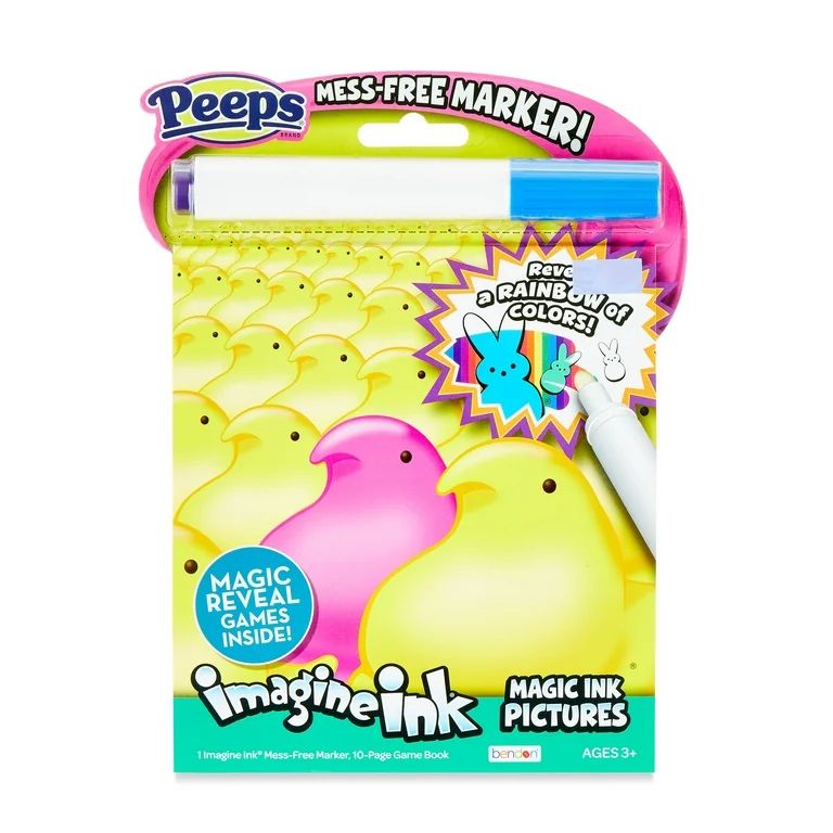 PEEPS® 10 Page Imagine Ink Coloring Book with Mess Free Marker, Bendon | Walmart (US)