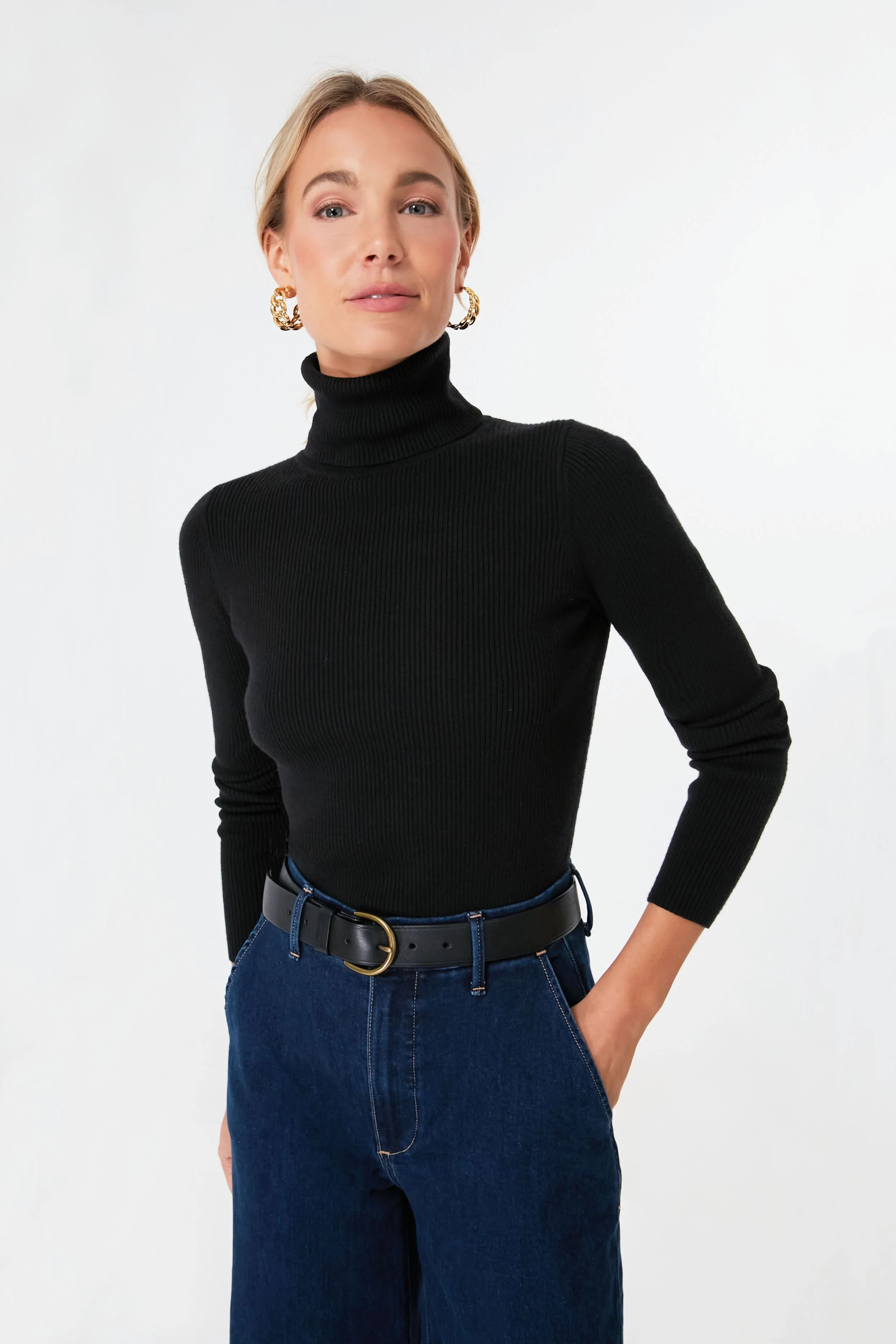 Black Arlo Turtleneck Sweater | Tuckernuck (US)