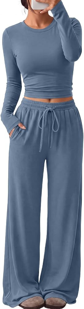 Trendy Queen Women's 2 Piece 2026 Fall Fashion Lounge Set with Pockets | Amazon (US)