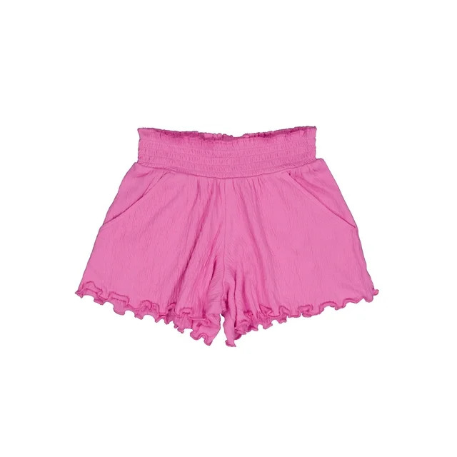 Wonder Nation Girls Smocked Fashion Short, Sizes 4-18 & Plus | Walmart (US)