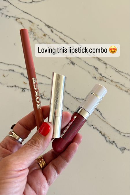 Liner is Hush Hush Henna, lipstick is Juicy Peach, and gloss is Self Determination. These colors are gorgeous worn alone or together! 

#LTKbeauty #LTKfindsunder50 #LTKover40