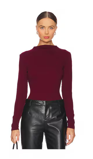 Longsleeve Top in Port | Revolve Clothing (Global)